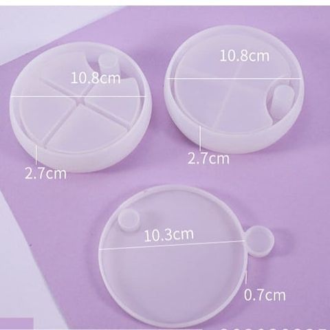 Round Multi Layer Storage Box with Fitting