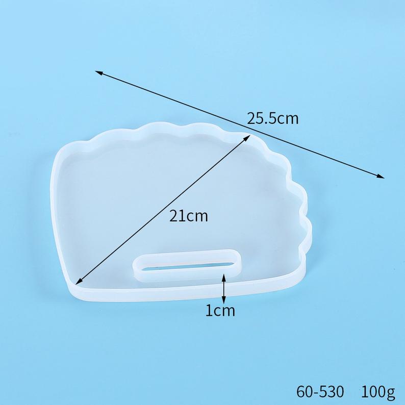 Fan shaped cheese board mould