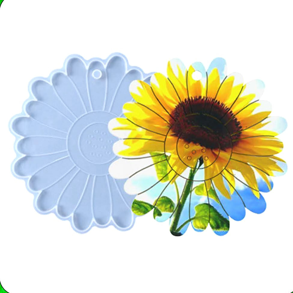 FLOWER COASTER AND HOT PLATE 6"