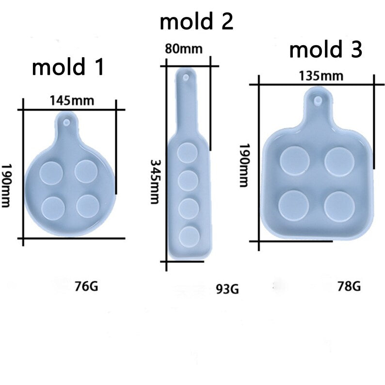 Round Shot Glass Tray Mould