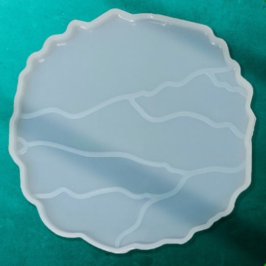Agate coaster mould thunder lightening