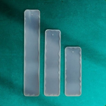Agate Bookmark Mould Set of 3 Rectangle