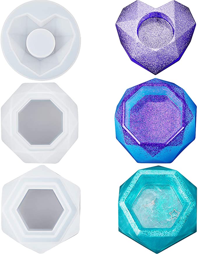 Tea Light Holder Moulds- Set of 3