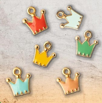 Metal Charms Crown Gold
