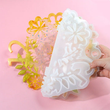 Floral Designer Clock Mould Small