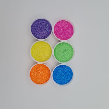Neon Fine  Glitter- Set of 6