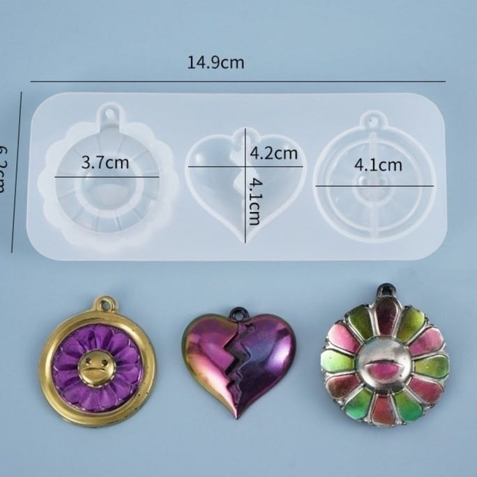 3 in 1 Pendant & Keychain Mould