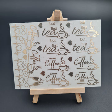 Metal stickers Tea & Coffee Lovers Sheet