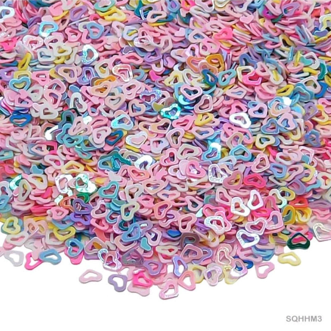 Multi Colour Heart Sequence Sprinkles