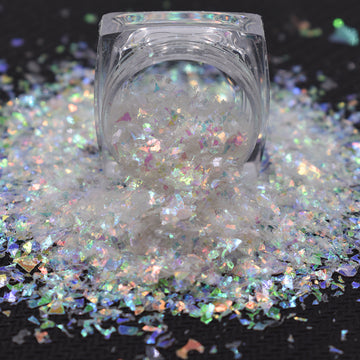 Opal Flakes- White Iridescent