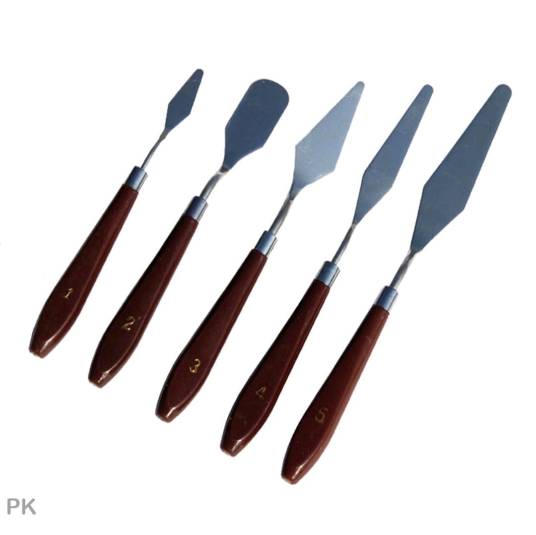 5 Pcs Metal Painting Palette Knives