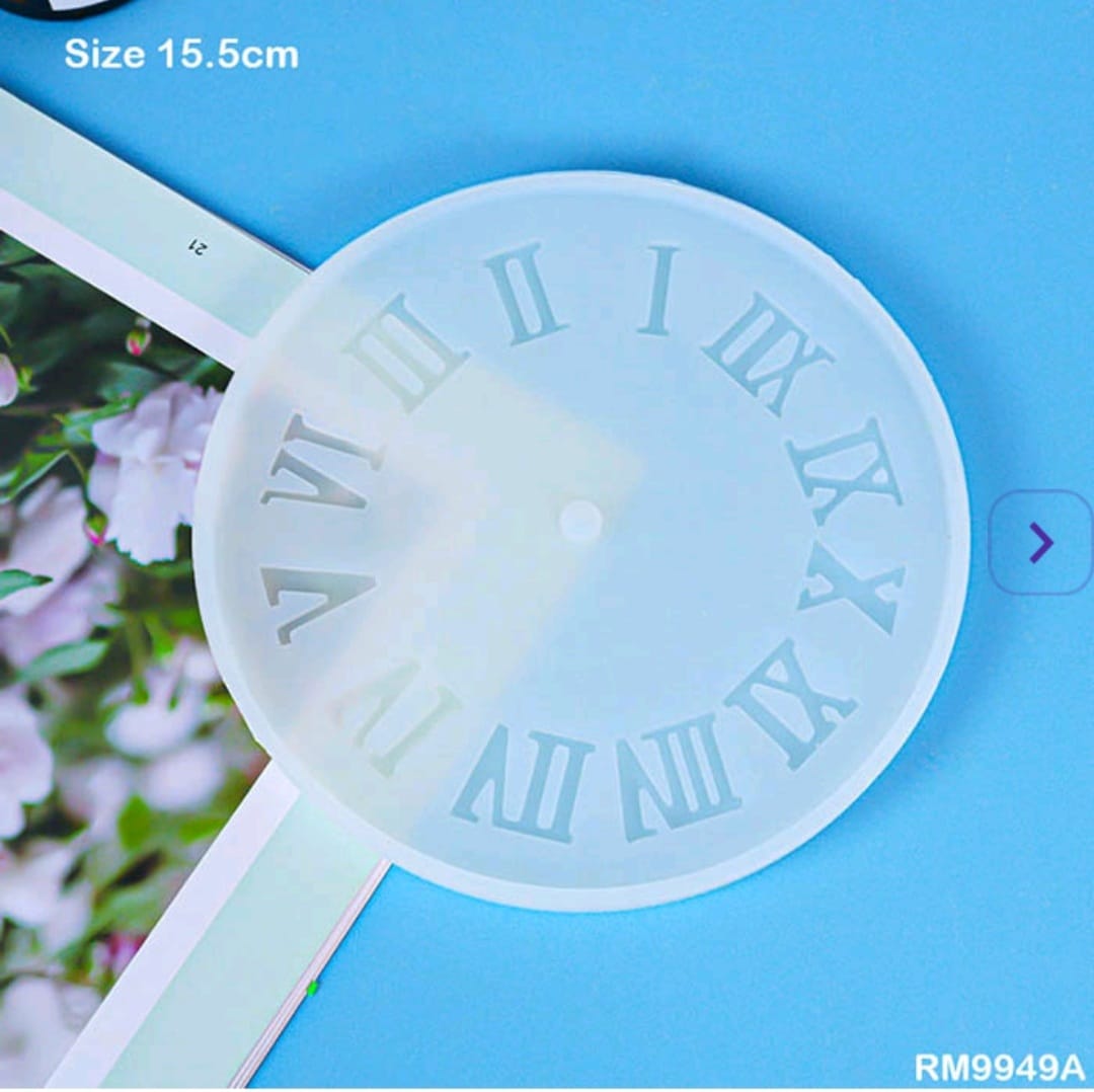 6” Clock Mould with Roman Numbers