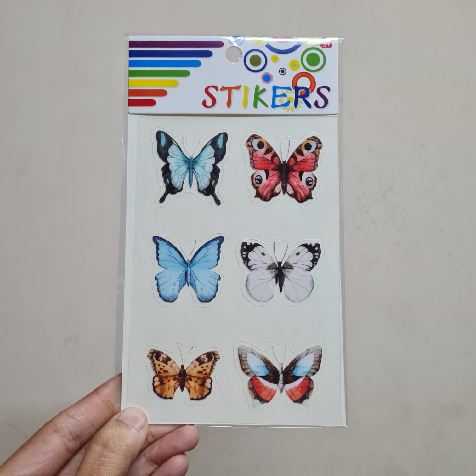 Transparent Stickers 6 Butterflies