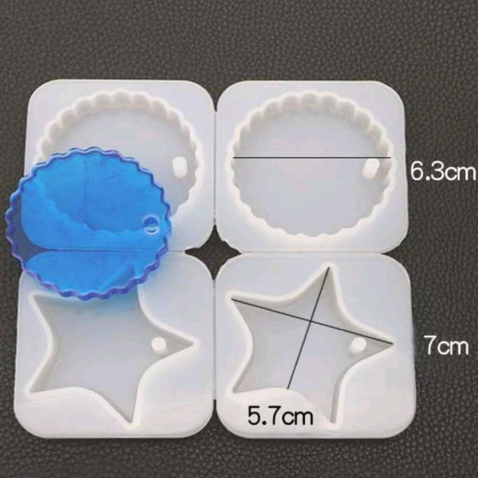 4 in 1 Keychain Mould Star scallop