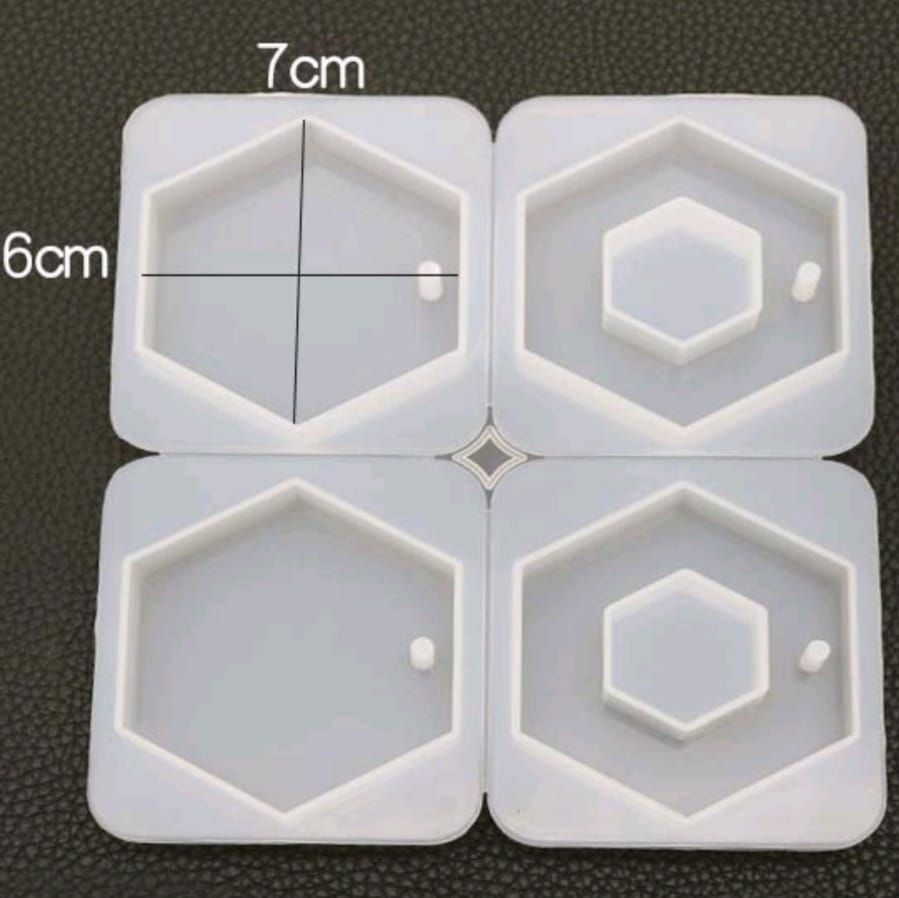 4 in 1 Keychain Mould Hexa hexa
