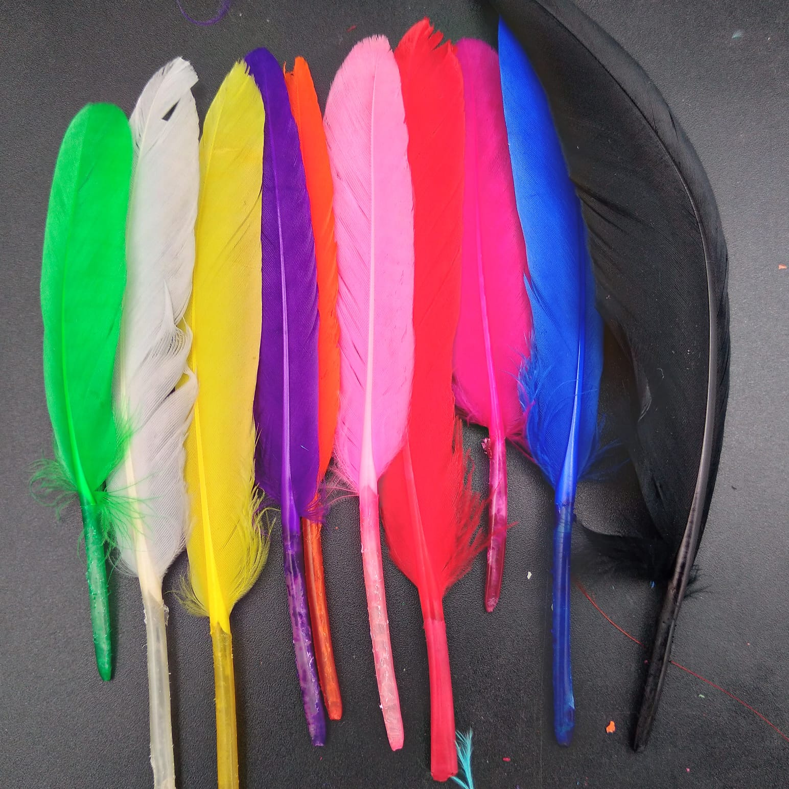 Multicolour Mini Feathers- Hard