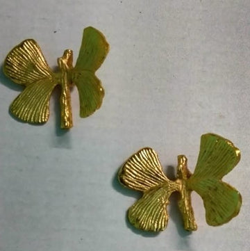 Brass Tray Handle Butterfly 2 - Set of 2