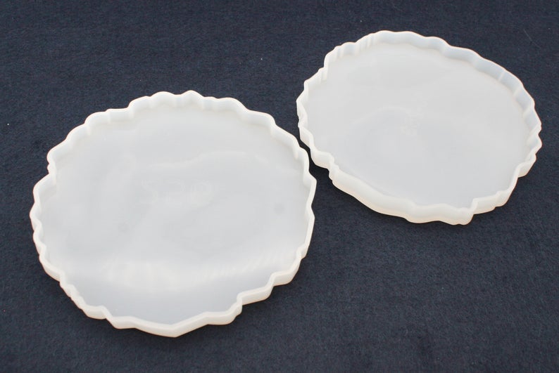 4" Agate Round Coaster Mould