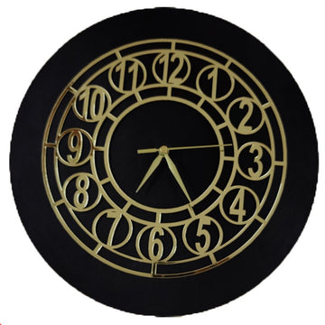 Golden Acrylic Ring-12 for Clock- With 12" MDF Clock Base
