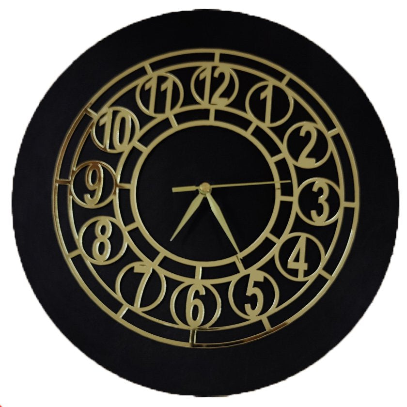 Golden Acrylic Ring-12 for Clock- With 12" MDF Clock Base
