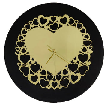Golden Acrylic Ring-19 for Clock- With 12" MDF Clock Base