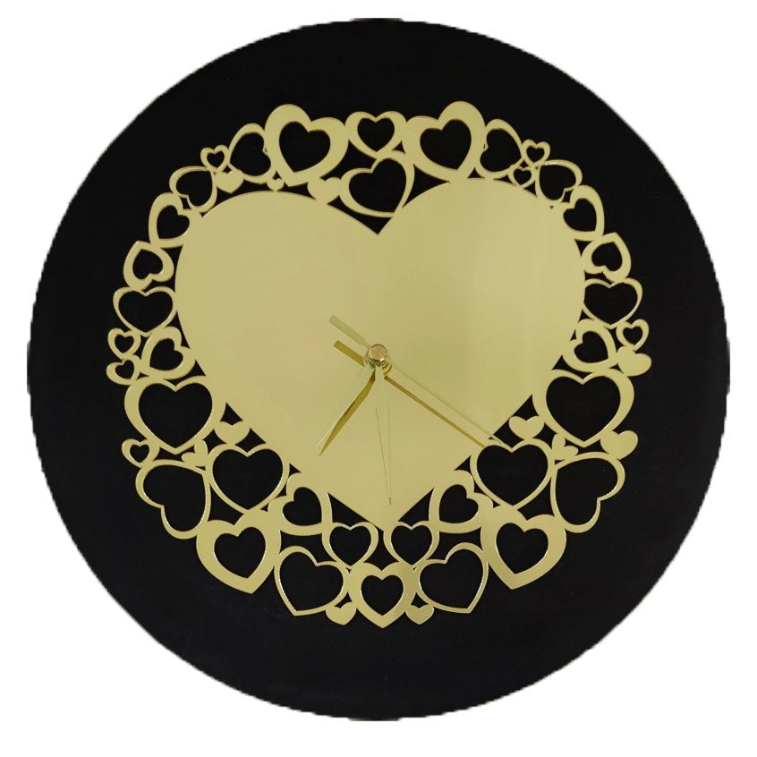 Golden Acrylic Ring-19 for Clock- With 12" MDF Clock Base