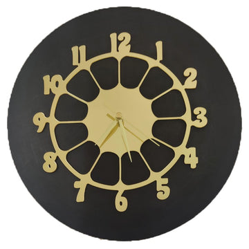 Golden Acrylic Ring-22 for Clock- With 12" MDF Clock Base
