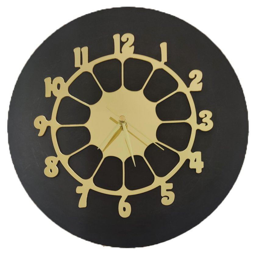 Golden Acrylic Ring-22 for Clock- With 12" MDF Clock Base