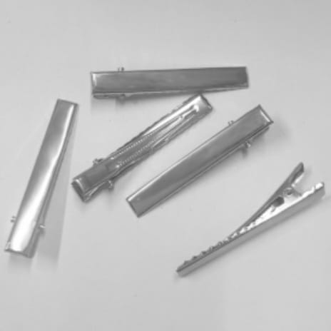 Silver Metal Hair Clip- Hair pin- 40 mm