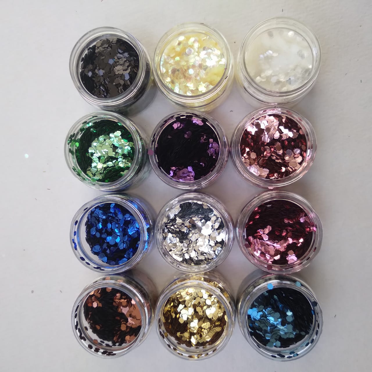 Hexa Glitter Set of 12