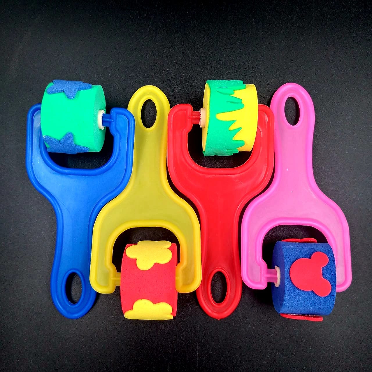 4 Pc Foam Roller Stamp