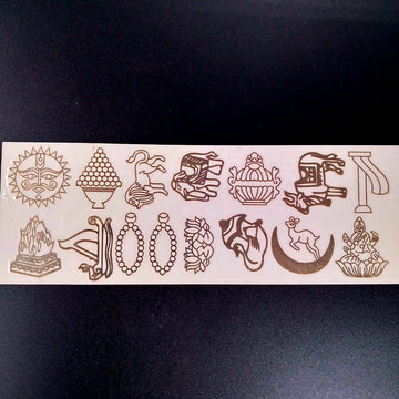Metal stickers 14 Swapna 3cm