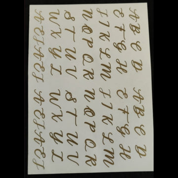 Golden Stickers A4- Alphabets