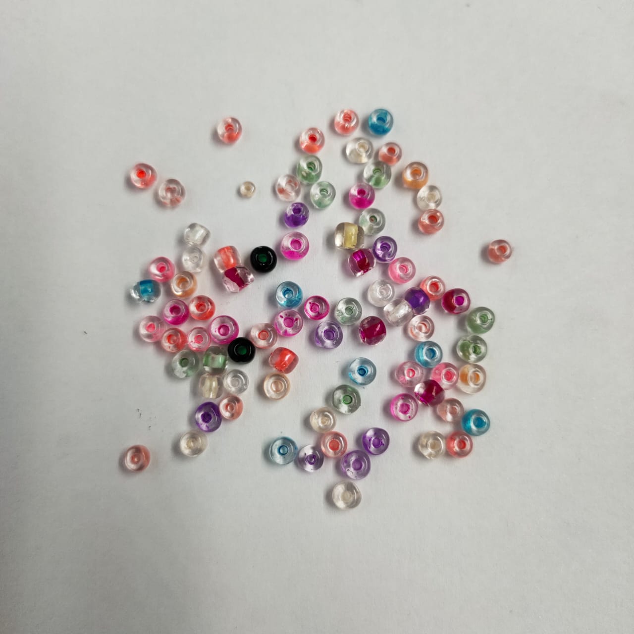 Multicolour Transparent Beads for Rakhi