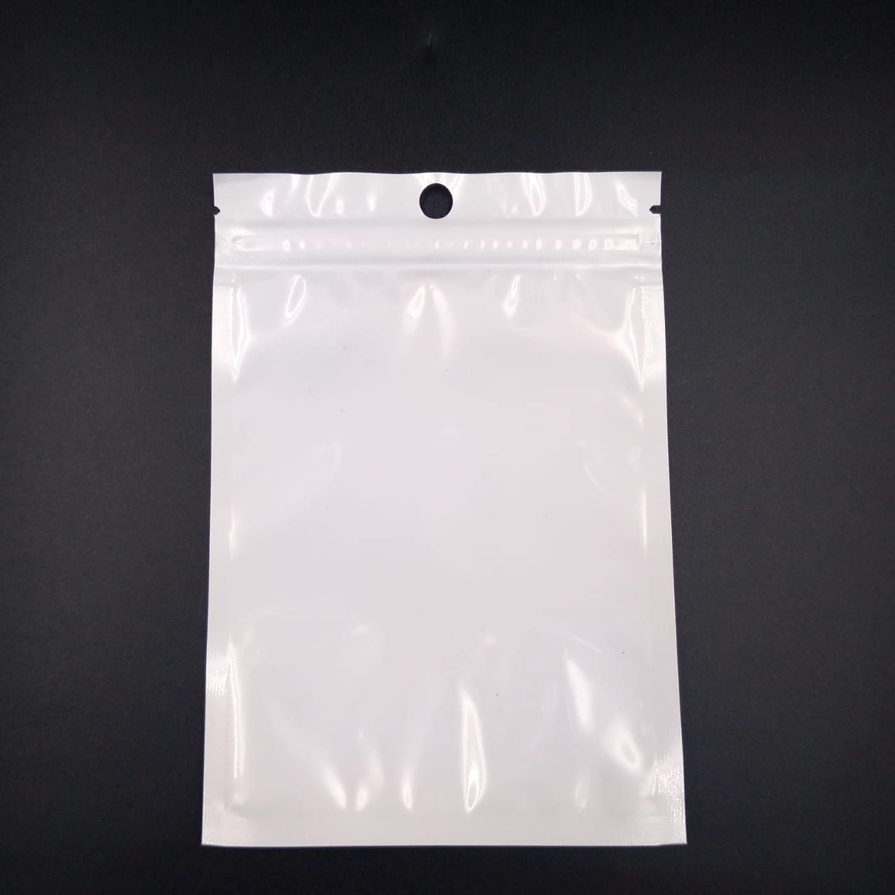 White Ziplock Pouch - 9 x 12