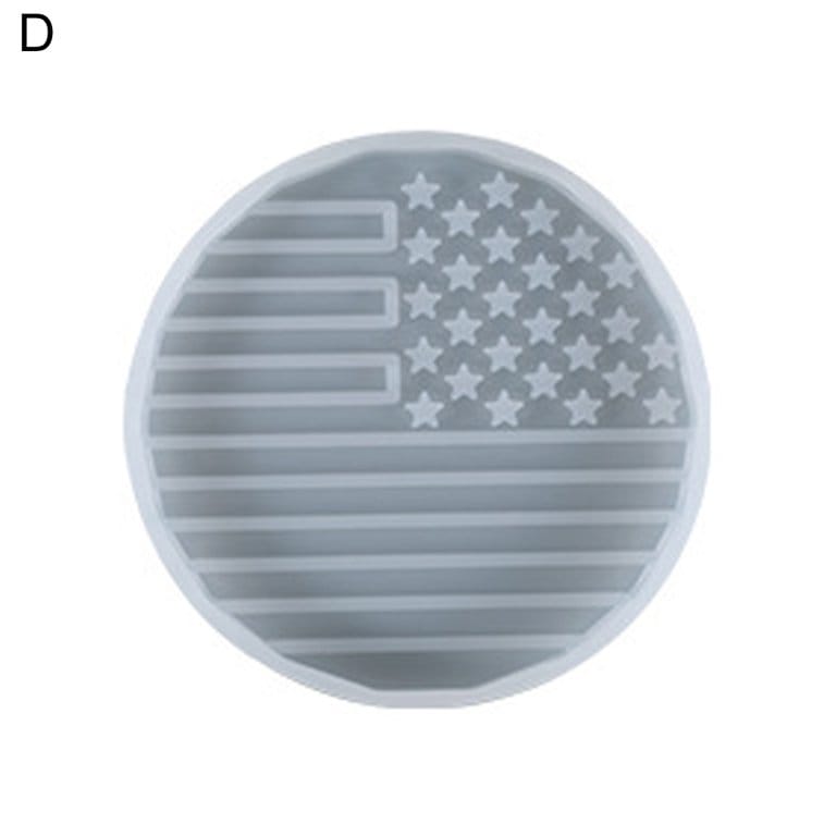 CIRCULAR DESIGNER COASTER USA FLAG
