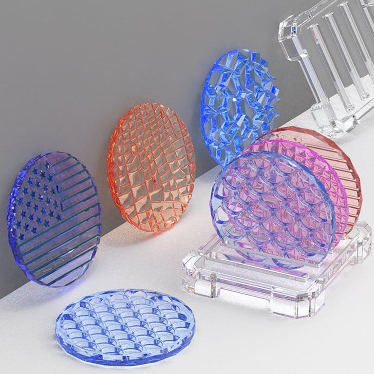 CIRCULAR DESIGNER COASTER SNAKE SKIN PATTERN