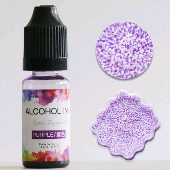 3D Alcohol ink - Purple
