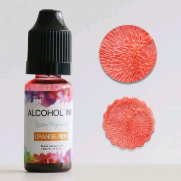 3D Alcohol ink - Orange