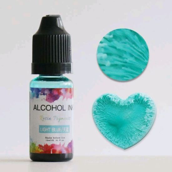 3D Alcohol ink - Light Blue