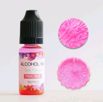 3D Alcohol ink - Pink