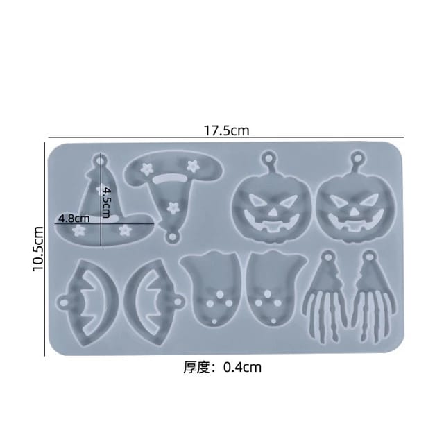 5X2 Halloween jewellery & Earings mould