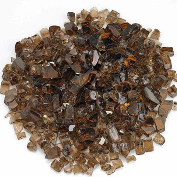 Fire pit Glass- Reflective Dark Brown