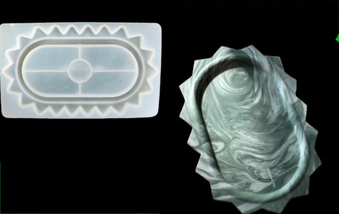 Zigzag Oval Trinklet Tray