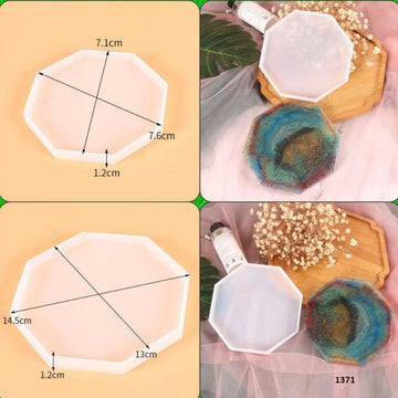 Set of Octagon 2 Coaster Moulds