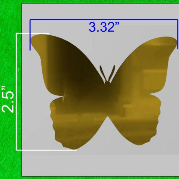 Acrylic Butterfly Cutout Pack of 2 pcs medium
