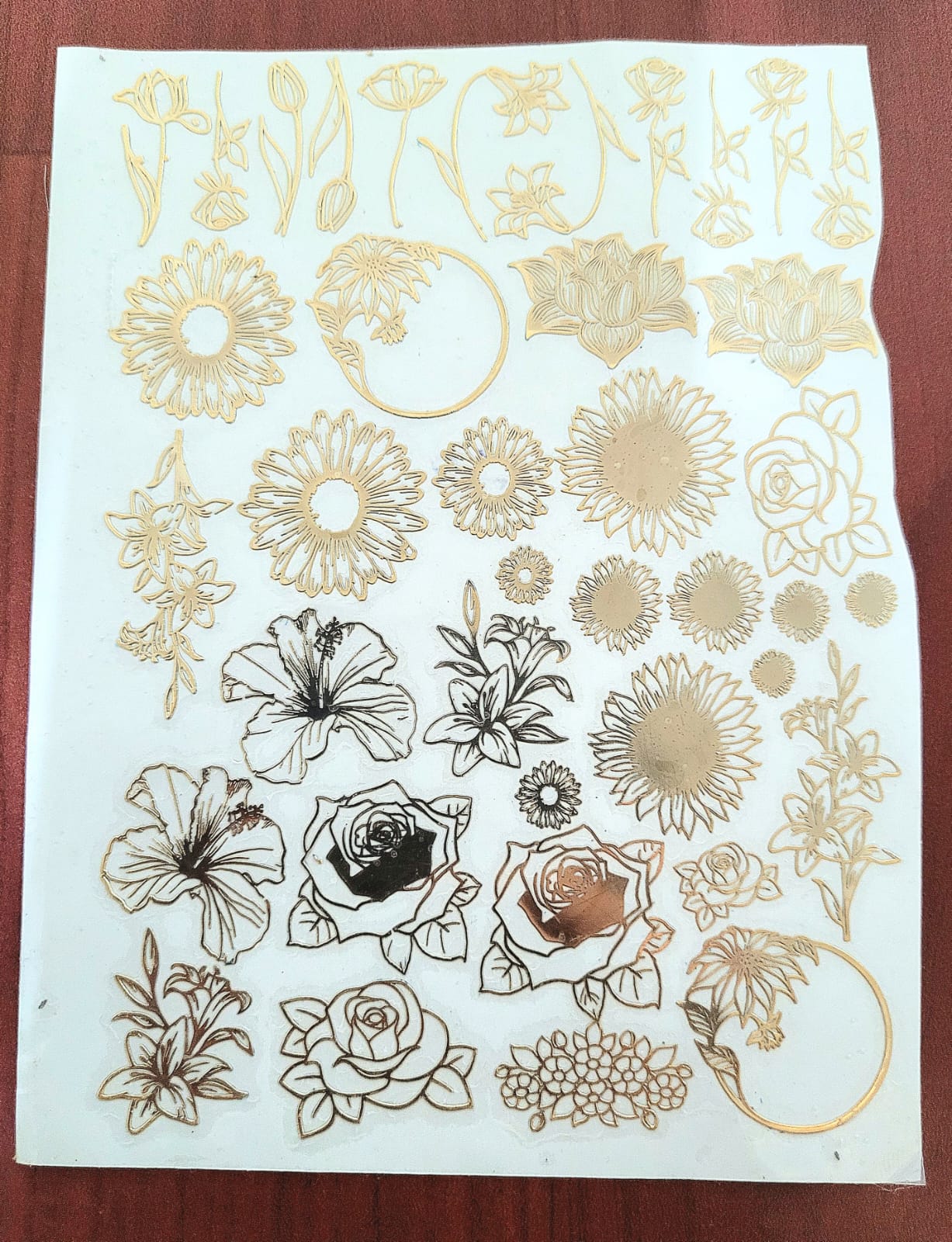Metal stickers Floral Mania Sheet