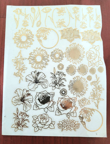 Metal stickers Floral Mania Sheet