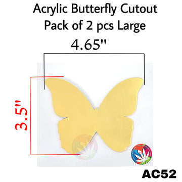 Acrylic Butterfly Cutout Pack of 2 pcs Large