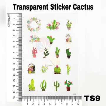 Transparent Stickers Cactus